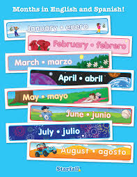 Free Downloads Months In Spanish And English Months In Spanish Learning Spanish Learning Spanish For Kids