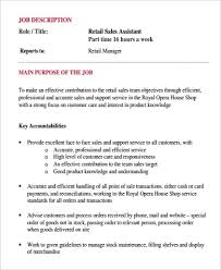 An assistant property manager processes new tenant applications, addresses and resolves tenant issues and complaints. Free 9 Sample Sales Assistant Job Description Templates In Pdf Ms Word