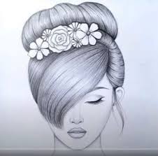 How to draw a manga man with a side part hairstyle. How To Draw A Girl With Beautiful Hair Style By Pencil