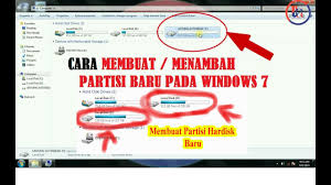 Anda dapat partisi ntfs, hffs + atau fat file system. Cara Membuat Partisi Baru Windows 7 Youtube