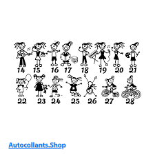 Personnage Enfant Fille Pour Boite Aux Lettres Boite Aux Lettres Autocollant Lettre A