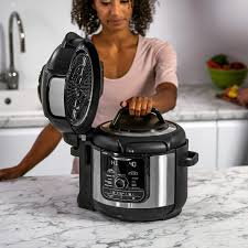 2 cup wasser in den foodi kippen. Amazon De Ninja Foodi Max Multikocher Op500eu Gebursteter Edelstahl Keramikbeschichtete Kochtopfe Stahl Schwarz