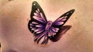 Lupus Butterfly Awareness Cancer Ribbon Tattoos Cancer Awareness Tattoo Purple Ribbon Tattoos