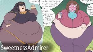 Overweight Uraraka and more by SweetnessAdmirer (Dubbed) - YouTube