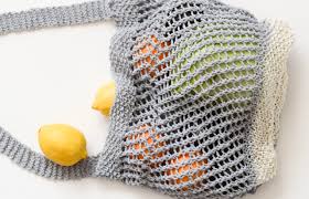 Easy diy car trash bag. How To Knit A Market String Bag Mama In A Stitch