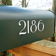 Delivery usually in 1 week. Victorian Mailbox Numbers Newmerals