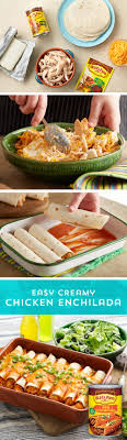 Easy Creamy Chicken Enchiladas Recipe From Old El Paso Old El Paso Recipe Mexican Food Recipes Recipes Food