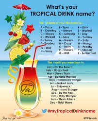 Liquor Com Drink Names Funny Name Generator Tropical Drink