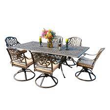 We did not find results for: Ipatio Outdoor Cast Aluminum 7 Piece Rectangle Dining Set With Swivel Rockers In Sunbrella The Home Depot Canada