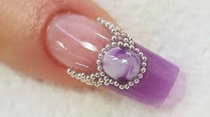 Alternative to acrylic nails do exist though acrylic nails are the best nail enhancements you can get. Purple Jewel Acrylic Nail Art Tutorial Video By Naio Nails Transcript Vids