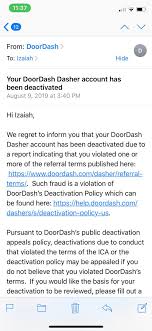 Izaiah On Twitter Hey All Quick Update Doordash Deactivated My Account For Posting My Referral Code Link On My Twitter Which Directly Contradicts Their Company Policy Is This The Kind Of Company