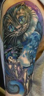 Tim Burton Half Sleeve Tim Burton Tattoo Weird Tattoos Disney Tattoos
