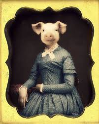 Pig Art Print Novelty Gift Funny Art Farm Animal Mixed Etsy Pig Art Pop Art Animals Funny Art