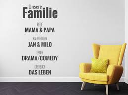 Wandtattoos Für Coole Familien Familiensprüche Und Motive
