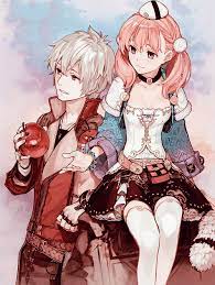 atelier escha logy 左 イラスト アニメのかわいいカップル 左 イラストレーター