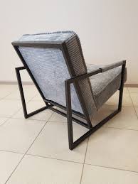 hercules soft fabric graphite armchair metal frame vintage retro modern industrial loft ultimate comfort metal frame leather minimalism custom metal furniture metal furniture design metal furniture