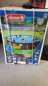 Above Ground Pools 116405 Coleman Power Steel 18 X 48 Vista Series Wicker Pool Above Ground W Above Ground Swimming Pools Coleman Pool Best Above Ground Pool