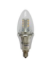 Led Candelabra Bulb Daylight Dimmable 6 Pack Omailighting E12 6w 60w 60 Watts Led Bulb Bullet Top Candelabra Bulbs Led Candelabra Bulbs Candelabra