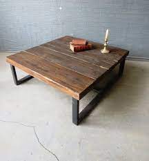 Metal pipe legs industrial style coffee table and 2 end table set. Industrial Chic Style Reclaimed Custom Coffee Table Steel Solid Wood Metal Hand Made In Sheffield 036 Industrial Chic Style Industrial Chic Decor Steel Coffee Table