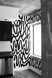 Find many great new & used options and get the best deals for abstract black and white canvas wall art for bedroom black and white(framed) at the best online prices at ebay! Black White Abstract Mural Meg Biram Home Decor Wall Design Modern Room Design