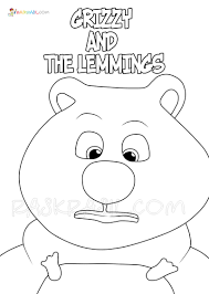 Free cute lemming animal printable coloring pages download. Desenhos Do Grizzy E Os Lemmings Para Colorir Imprima Gratuitamente
