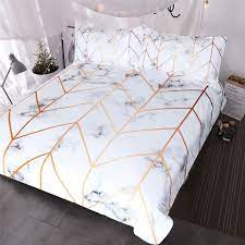 Look through black and gold bedroom pictures in different. Blessliving Marble Texture Bedding Set Black White Golden Duvet Cover Set 3 Piece Stylish Bed Cover Nature Inspire Marble Bed Set Marble Bedding Marble Bedroom