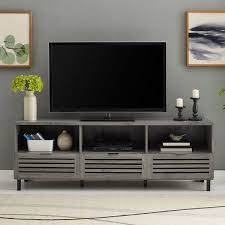 Slate Gray Rustic Slat Door Media Cabinet From Kirkland S Living Room Arrangements Living Room Grey Living Room Furniture
