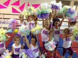6 when you have rolled up all the paper, you will have your pom pom. How To Make Cheerleading Pom Poms Out Of Tissue Paper