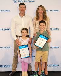 Jen and Adrian Hills were presented with Bravery Commendations for their  quick response and compassion in January this year, when a distressed woman  approached them to find a defibrillator. They were at