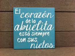 Happy Birthday Quotes In Spanish For Grandpa El Corazon De La Abuela Es Siempre Con Sus Por Everythingforareason Grandma Quotes Great Grandma Gifts Grandparents Quotes