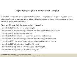 Civil engineer technician cover letter. Top 5 Qa Qc Engineer Cover Letter Samples