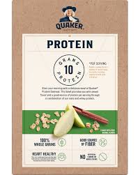 Quaker apple cinnamon oatmeal nutrition label. Protein Instant Oatmeal Apples And Cinnamon Quaker Oats