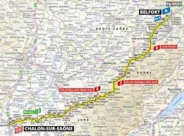 The tour de france features four iconic jerseys, with the most famous being the yellow jersey awarded to the cyclist after each stage with the fastest overall time below is everything you need to know about the 2019 tour de france including schedule, stage breakdown and how to watch the event. Tour De France 2019 Route Stage 7 Belfort Chalon Sur Saone