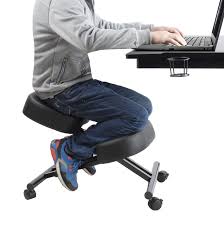 Ergonomic Kneeling Chair Home Office Chairs Thick Cushion Pad Flexible Seating Rolling Adjustable Kneeling Chair Ergonomic Kneeling Chair Adjustable Work Desk