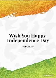Independence day, one of the three national holidays in india (the other two being the republic day on 26 january and mahatma gandhi's birthday on 2 october), is observed in all indian states and union territories. Happy Independence Day Template Free Jpg Word Outlook Apple Pages Psd Publisher Template Net