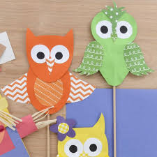 How To Make Paper Owls Cute Papercrafts Owl Puppets
