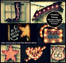 Search instead for vintage lighted sign in all items. The Electric Moon Marquee Light Up Signs Marquee Sign Vintage Marquee Sign Lighted Signs
