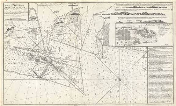 A Plan of Bombay-Harbour on th Coast of Malabar.: Geographicus Rare Antique Maps