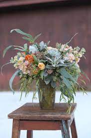 Seeded Eucalyptus Centerpiece Eucalyptus Centerpiece Flower Arrangements