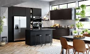 Below each image is the title with a link to where the kitchen came from. 80 Black Kitchen Cabinets The Most Creative Designs Ideas Interiorzine