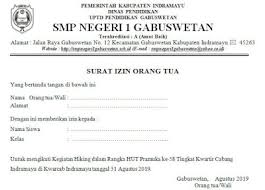 Contoh surat izin orang tua. 38 Contoh Surat Izin Orang Tua Ke Sekolah Background Fsmq