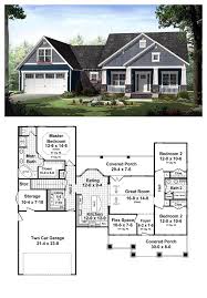 Craftsman Style House Plan 55603 With 3 Bed 2 Bath 2 Car Garage Craftsman Style House Plans Craftsman House Plans Country House Plan