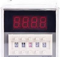 DH48S-2Z 220V Digital Time Relay with Socket Base - Dual Timer Delay (0.01s-99h) - 5A 250VAC Fully Automatic Control Relay - LCD Display Adjustable ...