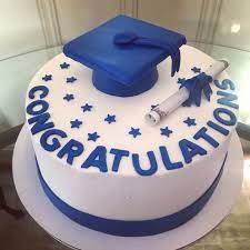 Royal Blue Graduation Cake Graduation Cakes Buttercream Graduation Cake Grad Cake