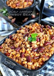 Chili nacho casserole with ground beef and beansthe spruce eats. The Best Slow Cooker Cowboy Beans Mom On Timeout