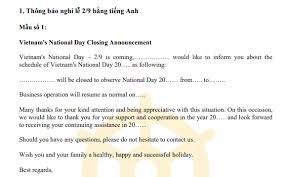 Holiday season safety cmes providers: Máº«u Thong Bao Nghá»‰ Lá»… Táº¿t Ná»™i Bá»™ Cá»§a Cong Ty Há»c Ä'iá»‡n Tá»­