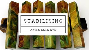 Stabilised dyed pine cone resin knife scales. Aztec Gold Cactus Juice Dye And Stabilising Youtube