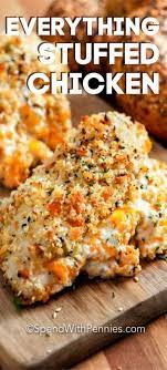 This recipe is an updated version of a recipe i posted way back when i started recipetin eats. Everything Cream Cheese Chicken Stuffed Chicken Breast Spend With Pennies