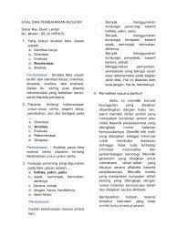 Contoh soal resensi buku dan pembahasannya. Soal Resensi Dan Pembahasan Pdf