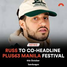 russ is coming back to Manila. 🇵🇭 The American rapper is making his way  back to the city this October to co-headline the first-ever Manila edition  of @plus63festival alongside Weezer. The '3:15'
